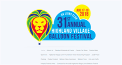 Desktop Screenshot of lionsballoonfest.com